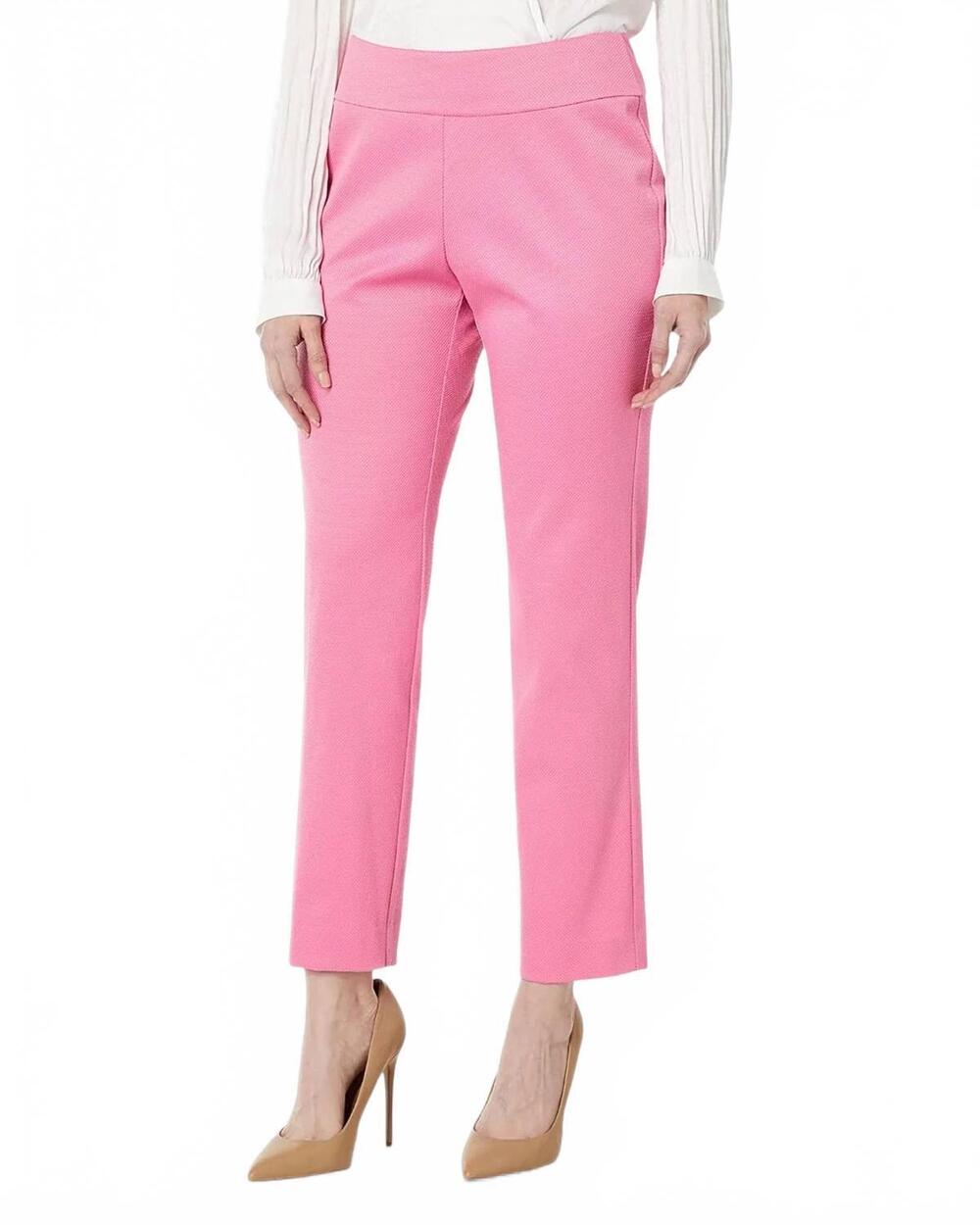 NEW KRAZY LARRY pique straight pant in pink